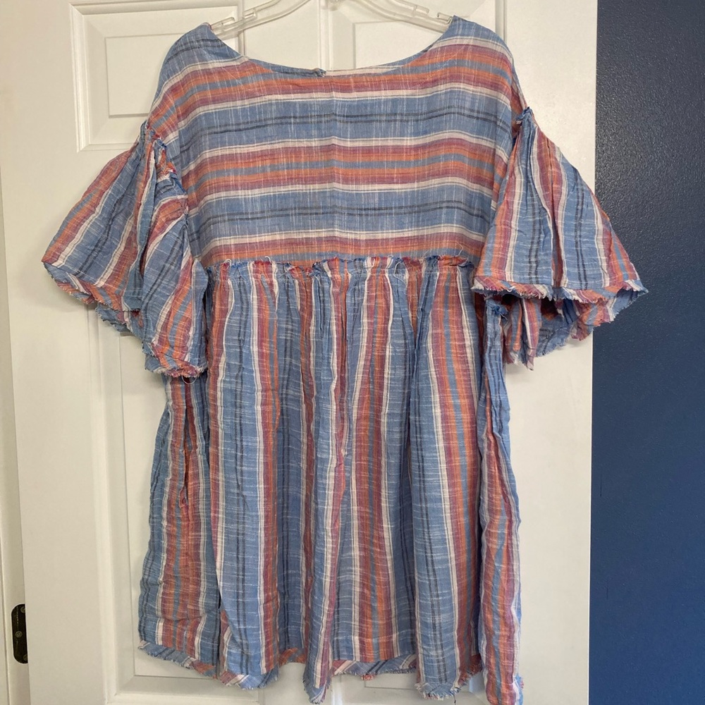Free People Summer Nights striped tunic, sz S